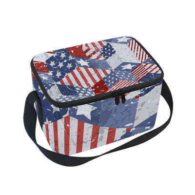 ALAZA Lunch Box Insulated USA Flag Pattern Lunch Bag Large Cooler Tote Bag for Men Women
ALAZA Lunch Box Insulated USA Flag Pattern Lunch Bag Large Cooler Tote Bag for Men Women