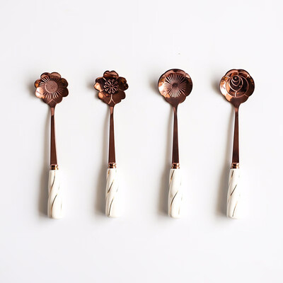 STRUST 4pc set stainless steel porcelain Creative Flower coffee spoon set tea spoon set stirring spoon set
STRUST 4pc set stainless steel porcelain Creative Flower coffee spoon set tea spoon set stirring spoon set