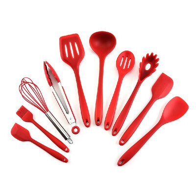 Silicone Kitchen Utensil Set 10 Pcs Heat Resistant Non-Stick Spoon Spatula Ladle Cooking Tools Dinnerware
Silicone Kitchen Utensil Set 10 Pcs Heat Resistant Non-Stick Spoon Spatula Ladle Cooking Tools Dinnerware
