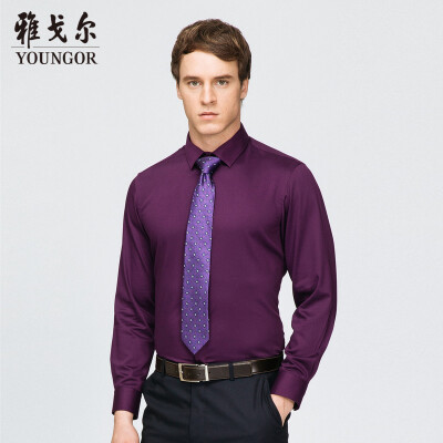 Youngor shirt mens 2019 spring youth mens casual dress shirt YLPM12631KFY purple 39
Youngor shirt mens 2019 spring youth mens casual dress shirt YLPM12631KFY purple 39