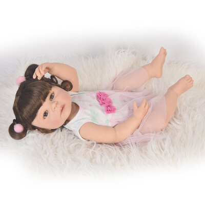 New Arrival 23 Inch Reborn Toddler Dolls Lifelike Full Silicone Princess Baby Doll With Fiber Hair Kids Christmas Gifts Girl Toy
New Arrival 23 Inch Reborn Toddler Dolls Lifelike Full Silicone Princess Baby Doll With Fiber Hair Kids Christmas Gifts Girl Toy