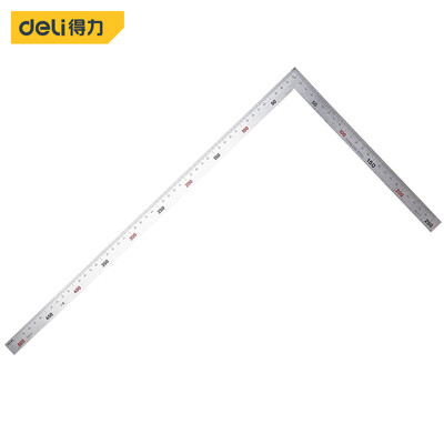 Deli deli stainless steel turn ruler steel square ruler -shaped ruler woodworking right angle 90 degree ruler double-sided scale 250x500mm DL7150
Deli deli stainless steel turn ruler steel square ruler -shaped ruler woodworking right angle 90 degree ruler double-sided scale 250x500mm DL7150