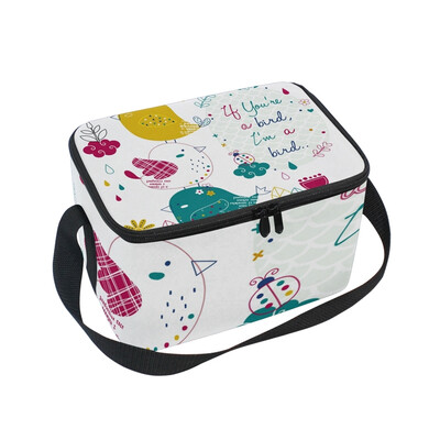 ALAZA Lunch Box Cute Fat Bird Insulated Lunch Bag Large Cooler Tote Bagfor Men Women
ALAZA Lunch Box Cute Fat Bird Insulated Lunch Bag Large Cooler Tote Bagfor Men Women