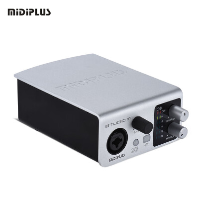 MIDIPLUS STUDIO- USB Audio Interface Sound Card 1 Input 2 Outputs 24bit 192kHz High Precision Sampling 48V Phantom Power with US
MIDIPLUS STUDIO- USB Audio Interface Sound Card 1 Input 2 Outputs 24bit 192kHz High Precision Sampling 48V Phantom Power with US