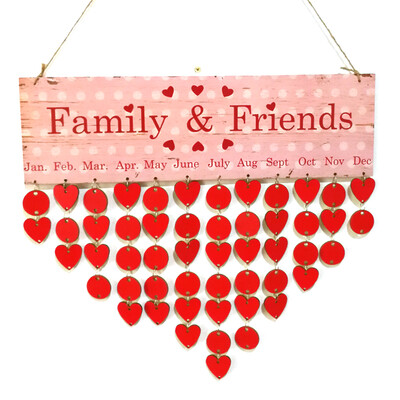 DIY Wood Family Friends Birthday Reminder Special Dates Planner Board Wooden Calendar Home Hanging Decor Gift Style 4
DIY Wood Family Friends Birthday Reminder Special Dates Planner Board Wooden Calendar Home Hanging Decor Gift Style 4