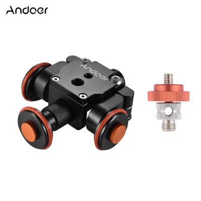 Andoer Electric Motorized 3-Wheel Video Pulley Car Dolly Rolling Slider Skater for Canon Nikon Sony Camera Camcorder for iPhone 7
Andoer Electric Motorized 3-Wheel Video Pulley Car Dolly Rolling Slider Skater for Canon Nikon Sony Camera Camcorder for iPhone 7