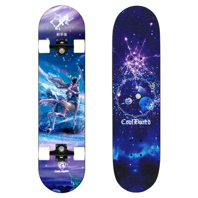 COOL BOARD Skateboard Beginner Teen Adult Brush Street Travel Double Rocker Men&Women Four Wheels Flash Scooter Constellation Sagittarius - Flash Wheel
COOL BOARD Skateboard Beginner Teen Adult Brush Street Travel Double Rocker Men&Women Four Wheels Flash Scooter Constellation Sagittarius - Flash Wheel