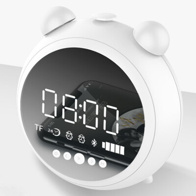 Mirror Bluetooth audio portable wireless speaker alarm clock night FM radio light AUX TF card input music player MP3 phone call
Mirror Bluetooth audio portable wireless speaker alarm clock night FM radio light AUX TF card input music player MP3 phone call