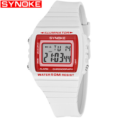 SYNOKE 9708 Sport Watch Fashion Watch LED Digital Alarm Luminous Stopwatch Timing Waterproof Sport Band
SYNOKE 9708 Sport Watch Fashion Watch LED Digital Alarm Luminous Stopwatch Timing Waterproof Sport Band