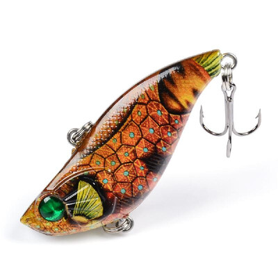 VIB Fishing Lures with Treble Hooks 3D Eyes Lifelike Fishing Bait Artificial Hard Bait Lure
VIB Fishing Lures with Treble Hooks 3D Eyes Lifelike Fishing Bait Artificial Hard Bait Lure