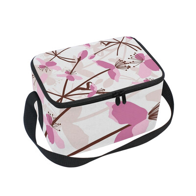 ALAZA Insulated Lunch Box Beautiful Pink Flower Lunch Bag for Men Women Portable Tote Bag Cooler Bag
ALAZA Insulated Lunch Box Beautiful Pink Flower Lunch Bag for Men Women Portable Tote Bag Cooler Bag