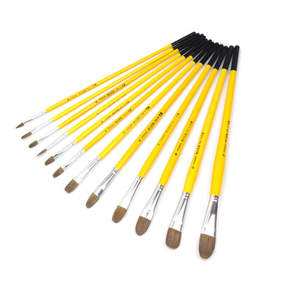 12Pcs Oil Painting Brushes Set Wooden Handle Art Gouache Watercolor Pens Different Size
12Pcs Oil Painting Brushes Set Wooden Handle Art Gouache Watercolor Pens Different Size