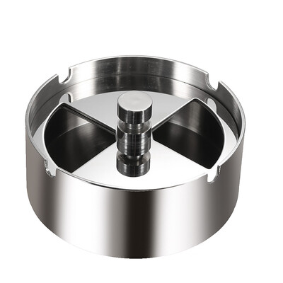 High-grade Stainless Steel Round Revolving Ashtray with Spinning Tray Wind-proof Ash-tray for Hotel
High-grade Stainless Steel Round Revolving Ashtray with Spinning Tray Wind-proof Ash-tray for Hotel