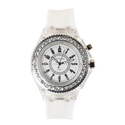 GENEVA Fashion LED Backlight Quartz Women Watch Water-Proof Girl Student Watch Rubber Strap Ladies Casual Wristwatch
GENEVA Fashion LED Backlight Quartz Women Watch Water-Proof Girl Student Watch Rubber Strap Ladies Casual Wristwatch
