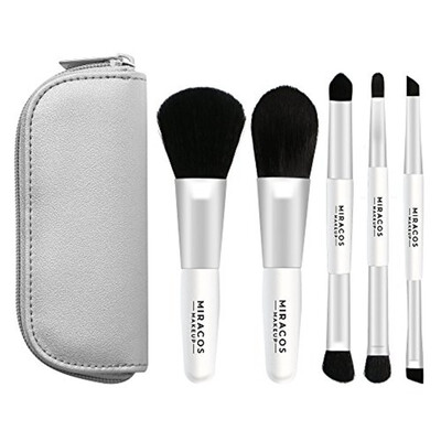 MIRACOS Mini Premium Makeup Cosmetic Brush Set Foundation Blending Blush Eyeliner Face Powder Brushes Kit with Travel Case Dual En
MIRACOS Mini Premium Makeup Cosmetic Brush Set Foundation Blending Blush Eyeliner Face Powder Brushes Kit with Travel Case Dual En