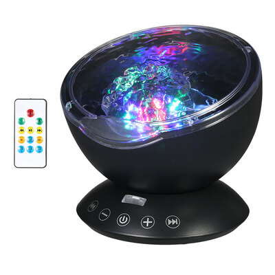 Ocean Wave Projector Lamp 12 LED & 7 Color Night Lights Music Player with 4 Hypnotic Musics & Remote Control for Living Room Baby
Ocean Wave Projector Lamp 12 LED & 7 Color Night Lights Music Player with 4 Hypnotic Musics & Remote Control for Living Room Baby