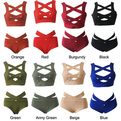 Sexy Women Bikini Set Swimsuit Cut Out Deep V-Neck High Waist Bandage Two Piece Swimwear Bathing Suit
Sexy Women Bikini Set Swimsuit Cut Out Deep V-Neck High Waist Bandage Two Piece Swimwear Bathing Suit