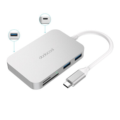 dodocool 6-in-1 Aluminum Alloy Multifunction USB-C Hub with Type-C Power Delivery 3 SuperSpeed USB 30 Ports&SDTF Card Reader
dodocool 6-in-1 Aluminum Alloy Multifunction USB-C Hub with Type-C Power Delivery 3 SuperSpeed USB 30 Ports&SDTF Card Reader