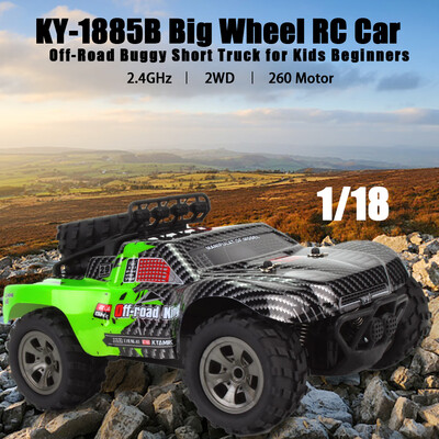 KY-1885B 24GHz 118 2WD Big Wheel RC Car Off-Road King Short Truck for Kids Beginners
KY-1885B 24GHz 118 2WD Big Wheel RC Car Off-Road King Short Truck for Kids Beginners