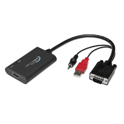 SYBA Universal VGA to HDMI Converter with Audio Support Adapter for PC Laptop DVD Desktop SY-ADA31025
SYBA Universal VGA to HDMI Converter with Audio Support Adapter for PC Laptop DVD Desktop SY-ADA31025