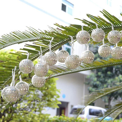 JIAWEN 4m 20LEDs Iron Ball LED String Lights Luminaria Golden SilverBall Flashing Lights AC 110-220V
JIAWEN 4m 20LEDs Iron Ball LED String Lights Luminaria Golden SilverBall Flashing Lights AC 110-220V