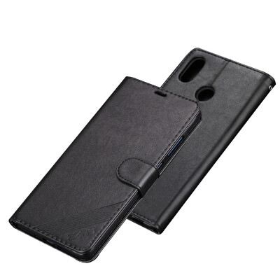 MOONCASE Millet Mi Max 3 Yazun Shi TPU Wallet - Black
