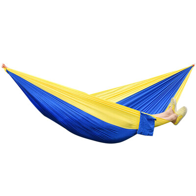 2 Person Hammock Assorted Color Portable Parachute Nylon Fabric for Indoor Outdoor Use
2 Person Hammock Assorted Color Portable Parachute Nylon Fabric for Indoor Outdoor Use