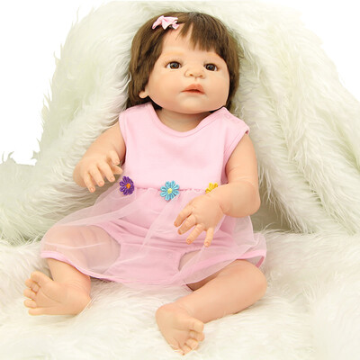 Hot Sale 23 Inch Reborn Dolls Lifelike Silicone Full Body Realistic Baby Reborn Menina Baby Doll For Kid Birthday Gift Bed Play
Hot Sale 23 Inch Reborn Dolls Lifelike Silicone Full Body Realistic Baby Reborn Menina Baby Doll For Kid Birthday Gift Bed Play