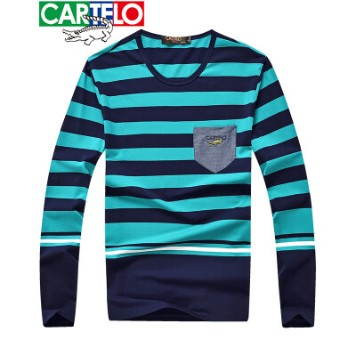 Cartier crocodile CARTELO long-sleeved T-shirt mens cotton 2019 spring new fashion casual mens loose round neck t-shirt lake green L
Cartier crocodile CARTELO long-sleeved T-shirt mens cotton 2019 spring new fashion casual mens loose round neck t-shirt lake green L