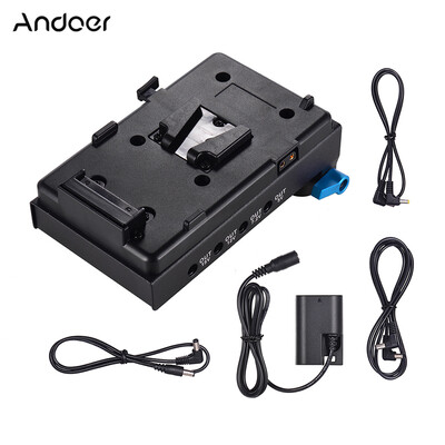 Andoer V Mount V-lock Battery Plate Adapter with 15mm Dual Hole Rod Clamp LP-E6 Dummy Battery Adapter for BMCC BMPCC Canon 5D25D3
Andoer V Mount V-lock Battery Plate Adapter with 15mm Dual Hole Rod Clamp LP-E6 Dummy Battery Adapter for BMCC BMPCC Canon 5D25D3