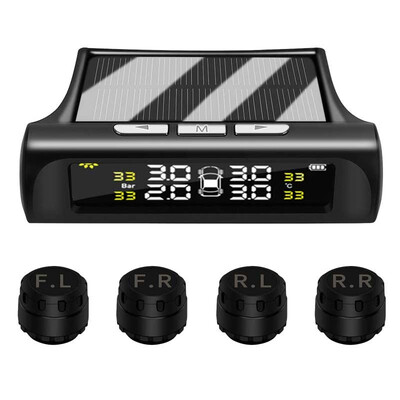 Solar TPMS Tire Pressure Monitoring System Motor Tyre auto Alarm 4 External Sensor General tire pressure monitor for automobiles
Solar TPMS Tire Pressure Monitoring System Motor Tyre auto Alarm 4 External Sensor General tire pressure monitor for automobiles
