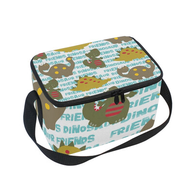 ALAZA Insulated Lunch Box Baby Animal Pattern Lunch Bag for Men Women Portable Tote Bag Cooler Bag