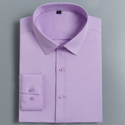 Caesar KAISER bamboo fiber long-sleeved shirt mens business casual hot-free slim shirt solid color youth professional shirt KS870 lilac purple 39
Caesar KAISER bamboo fiber long-sleeved shirt mens business casual hot-free slim shirt solid color youth professional shirt KS870 lilac purple 39