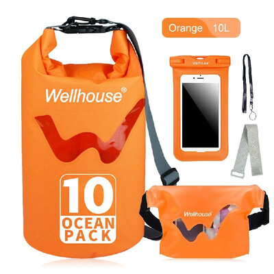 Set of 3 Waterproof Dry Bag Waist Pack&Phone Case Outdoor Travel Beach Storage Bags for Kayking Rafting Boating
Set of 3 Waterproof Dry Bag Waist Pack&Phone Case Outdoor Travel Beach Storage Bags for Kayking Rafting Boating