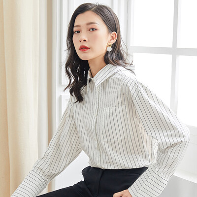 Marc Rebecca Temperament Simple Fashion Striped Long Sleeve Shirt Women 92004T White Strip Free Size
Marc Rebecca Temperament Simple Fashion Striped Long Sleeve Shirt Women 92004T White Strip Free Size