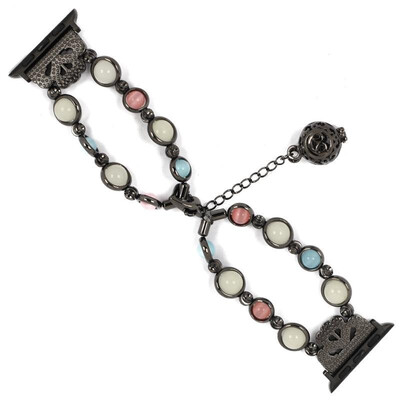 Luminous agate strap For Apple watch band 44mm 40mm iwatch series 4 3 2 1 42mm 38mm Woman pearl wrist band bracelet belt
Luminous agate strap For Apple watch band 44mm 40mm iwatch series 4 3 2 1 42mm 38mm Woman pearl wrist band bracelet belt