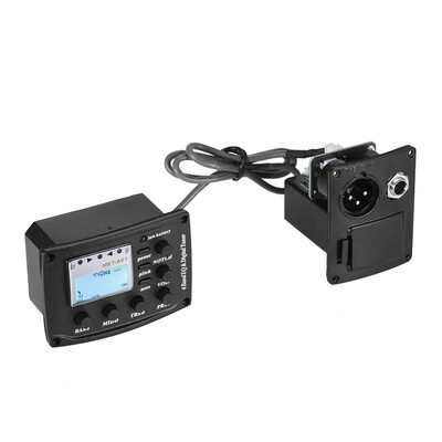 Acoustic Guitar 4-Band EQ Equalizer Tone&Volume Amplifier Preamp Piezo Pickup 635mm XLR with Pitch Note Notch Function Clear
Acoustic Guitar 4-Band EQ Equalizer Tone&Volume Amplifier Preamp Piezo Pickup 635mm XLR with Pitch Note Notch Function Clear