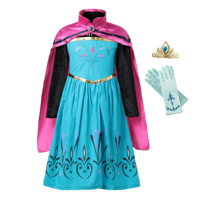 MUABABY Elsa Coronation Dress up Clothes Girl Snow Queen Flower Embroidery Cotton Anna Princess Party Cosplay Costume with Cloak
MUABABY Elsa Coronation Dress up Clothes Girl Snow Queen Flower Embroidery Cotton Anna Princess Party Cosplay Costume with Cloak