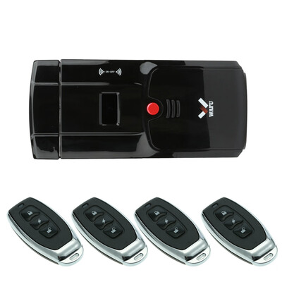WAFU Wireless Smart Remote Control Electronic Lock Keyless Entry Door Lock Invisible Anti-theft Security Locks with 4 Remote Cont
WAFU Wireless Smart Remote Control Electronic Lock Keyless Entry Door Lock Invisible Anti-theft Security Locks with 4 Remote Cont