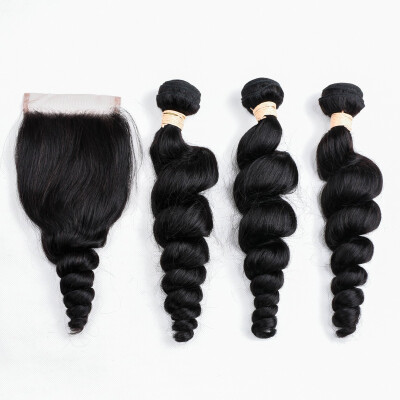 BEAUDIVA Natural Color Human Hair Weave Loose Wave Three Bundles With 44 Closure 100 Human Hair No Tangle
BEAUDIVA Natural Color Human Hair Weave Loose Wave Three Bundles With 44 Closure 100 Human Hair No Tangle