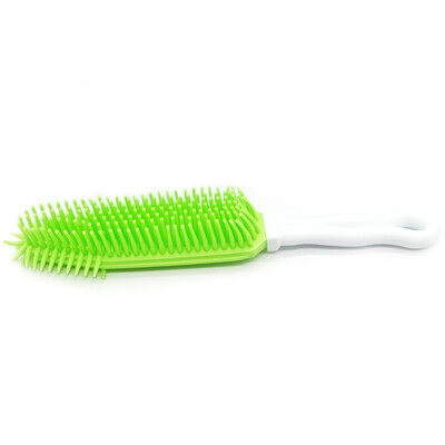 Pet Dog Puppy Cat Bristle Bath Brush Comb Deplitation Silicone Sticky Hair Tool