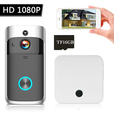 WiFi Smart Wireless Security DoorBell Smart HD 1080P Visual Intercom Recording Video Door Phone Remote Home Monitoring Night Visio
WiFi Smart Wireless Security DoorBell Smart HD 1080P Visual Intercom Recording Video Door Phone Remote Home Monitoring Night Visio