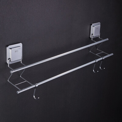 Le stickers double towel rack bathroom towel rack free punching stainless steel nano craft hotel bathroom toilet racks household items
Le stickers double towel rack bathroom towel rack free punching stainless steel nano craft hotel bathroom toilet racks household items