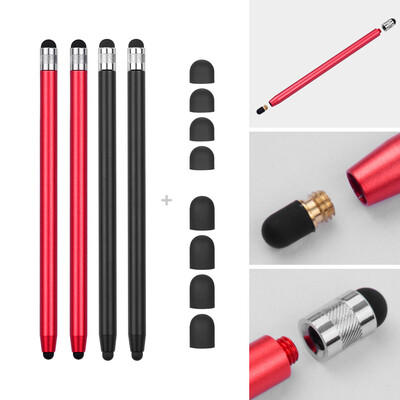 2 in 1 Universal Touchscreen Stylus Pen for All Touchscreen Tablets Cell Phones with 8 Extra Replaceable Soft Rubber Tips 4pcs Red
2 in 1 Universal Touchscreen Stylus Pen for All Touchscreen Tablets Cell Phones with 8 Extra Replaceable Soft Rubber Tips 4pcs Red