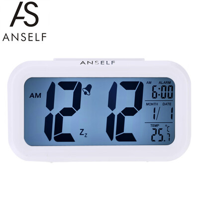 Anself LED Digital Alarm Clock Repeating Snooze Light-activated Sensor Backlight Time Date Temperature Display White
Anself LED Digital Alarm Clock Repeating Snooze Light-activated Sensor Backlight Time Date Temperature Display White