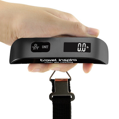 Travel Inspira 110 Lbs portable scales luggage scale Hanging Postal scale with Temperature Sensor Rubber Paint Technology
Travel Inspira 110 Lbs portable scales luggage scale Hanging Postal scale with Temperature Sensor Rubber Paint Technology