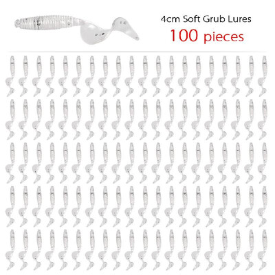 100pcs 4cm Soft Artificial Fishing Lures Swimbait Tail Grub Lures Worm Moggot Grub Lures Baits
100pcs 4cm Soft Artificial Fishing Lures Swimbait Tail Grub Lures Worm Moggot Grub Lures Baits