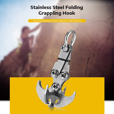 Stainless Steel Folding Gravity Hook Gravity Hook Carabiner crampons quickdraw Outdoor Grappling Claws traction Rescue EDC Tool
Stainless Steel Folding Gravity Hook Gravity Hook Carabiner crampons quickdraw Outdoor Grappling Claws traction Rescue EDC Tool