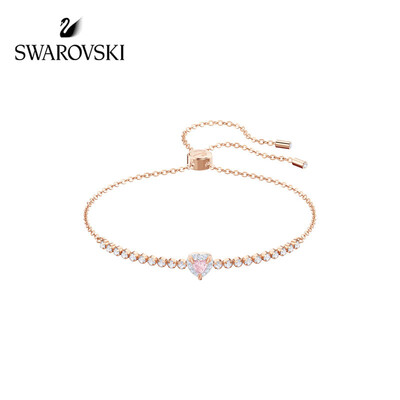 SWAROVSKI Swarovski One Romantic Heart Shaped Element Adjustable Bracelet Female Bracelet Hundred Matches Girlfriend Gift Plated Rose Gold 5446299
SWAROVSKI Swarovski One Romantic Heart Shaped Element Adjustable Bracelet Female Bracelet Hundred Matches Girlfriend Gift Plated Rose Gold 5446299