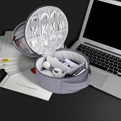 Connotation Round data cable storage bag charger box charging line travel portable digital accessories finishing bag double gray DZDIYD-MYB
Connotation Round data cable storage bag charger box charging line travel portable digital accessories finishing bag double gray DZDIYD-MYB